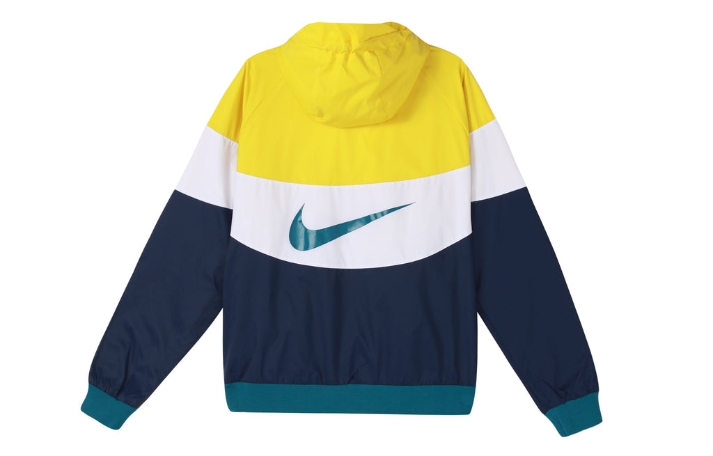 nithtke Sportswear Windrunner Colorblock Casual hooded track Jacket Yellow DC4113-714