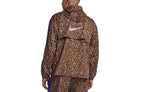 nithtke Leopard print hooded track Jacket Brown BQ8185-786