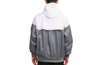 nithtke Sportswear Windrunner Sports Training hooded Woven Jacket Gray White DA0002-084