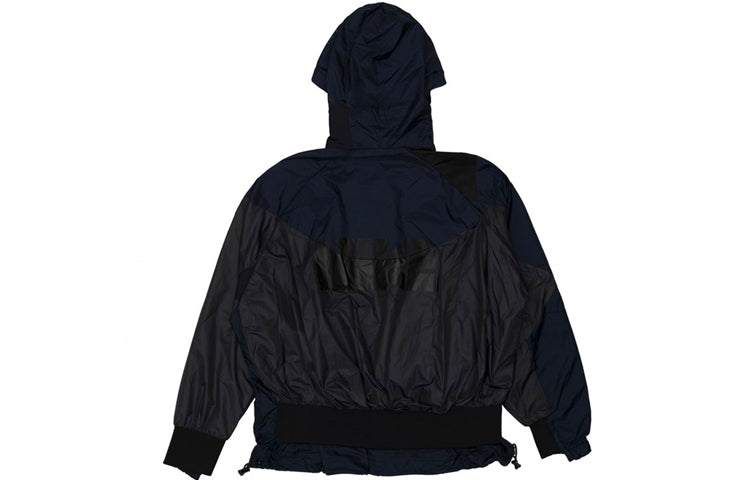 (WMNS) nithtke x Sacai Hooded Anorak Splicing Hooded Jacket Black CD6298-010