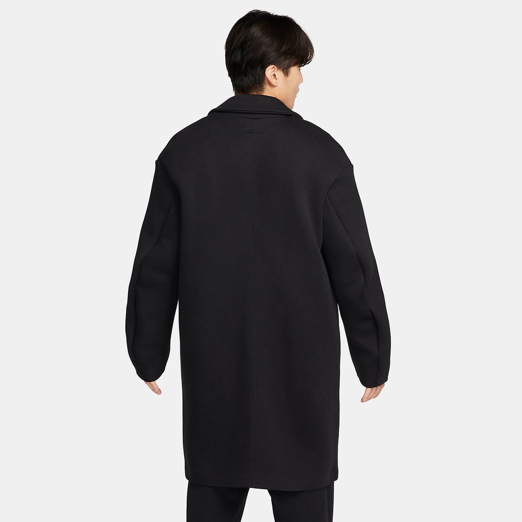 nithtke Sportswear Tech Fleece Reimagined Loose Fit Trench Coat 'Black' FN0602-010