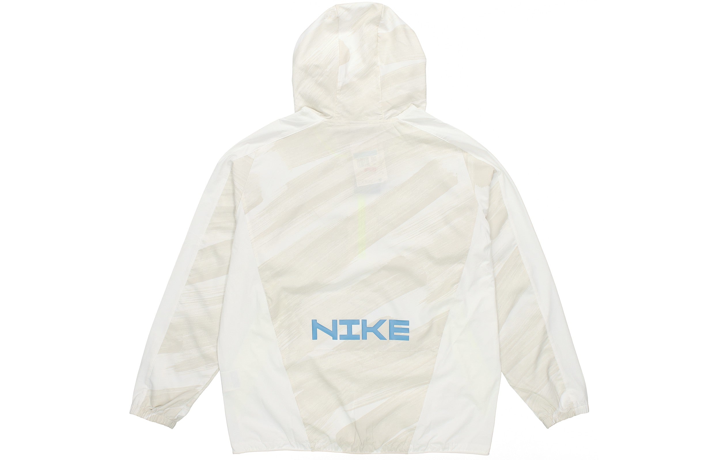 Men's nithtke Dri-fit Sport Clash Hooded Half Zipper Athleisure Casual Sports Pullover Jacket Autumn Creamy White DD1724-100