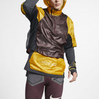 Men's nithtke Colorblock Outdoor Sports Hooded Jacket Autumn Brown 'Gold Dart Deep Burgundy Dk Smoke' BQ3249-711