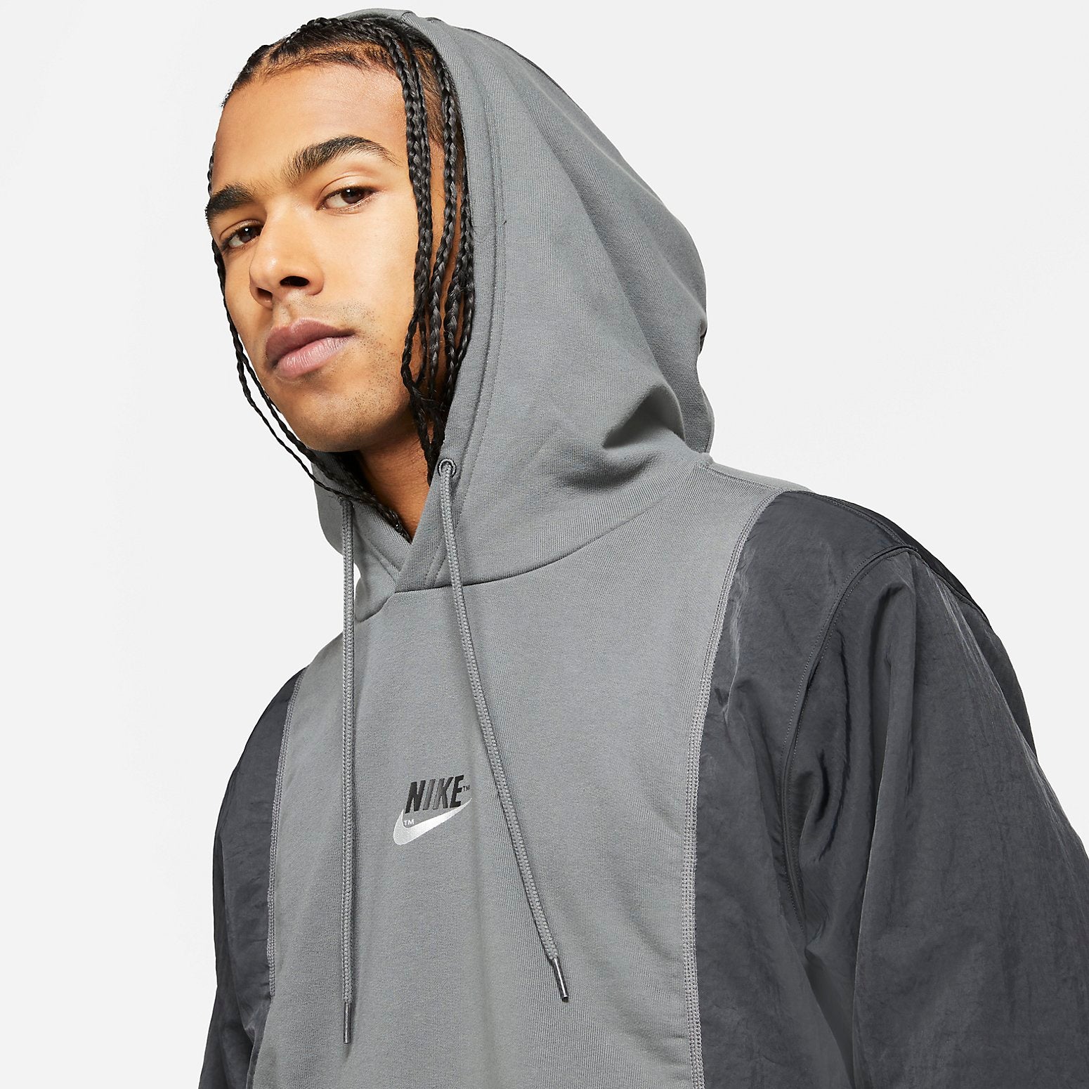 nithtke Sportswear Hoodie 'Grey Black' DD5700-068