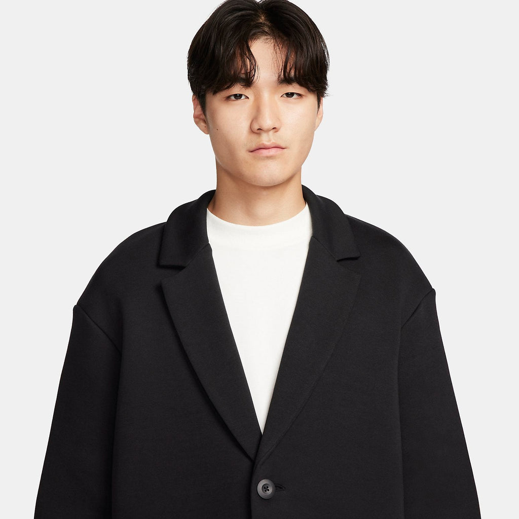 nithtke Sportswear Tech Fleece Reimagined Loose Fit Trench Coat 'Black' FN0602-010