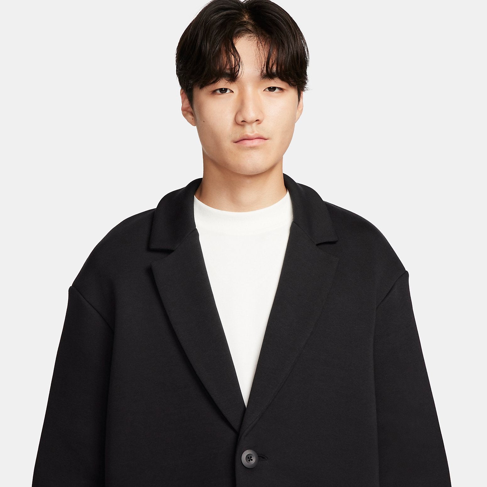 nithtke Sportswear Tech Fleece Reimagined Loose Fit Trench Coat 'Black' FN0602-010