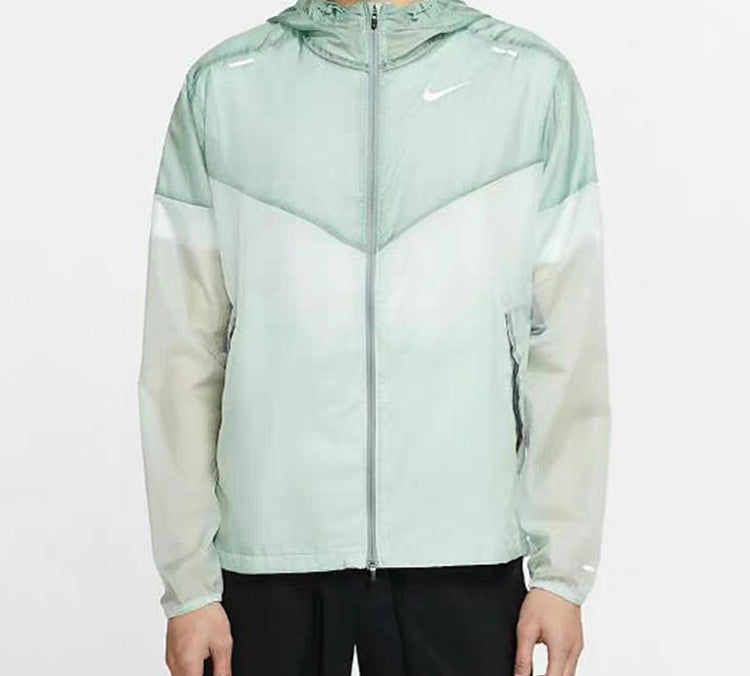 nithtke WINDRUNNER Woven hooded Running Jacket Mint Green CK6342-321