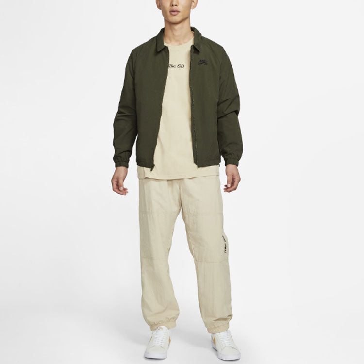 nithtke SB Skateboard Casual Sports Cargo Skateboard Woven Jacket Green CV4306-325