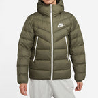 nithtke Sportswear NSW Down Fill Sports hooded Stay Warm Down Jacket Green CU0226-380