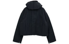 Men's nithtke x MMW Crossover Solid Color Short Hooded Jacket Autumn Black DD9430-010