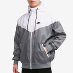 nithtke Sportswear Windrunner Sports Training hooded Woven Jacket Gray White DA0002-084