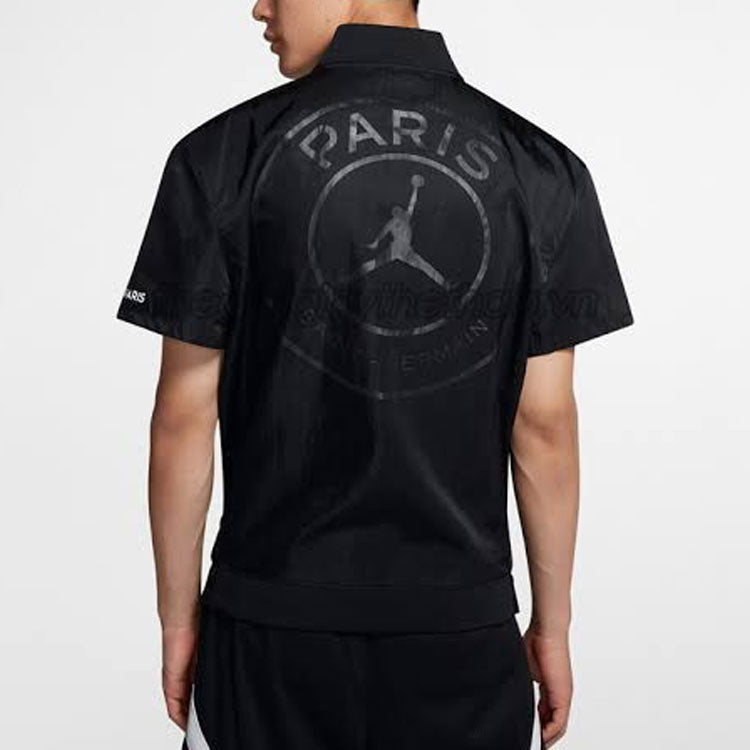 Men's Jordan Logo Breathable Short Sleeve Jacket BQ8355-010