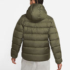 nithtke Sportswear NSW Down Fill Sports hooded Stay Warm Down Jacket Green CU0226-380