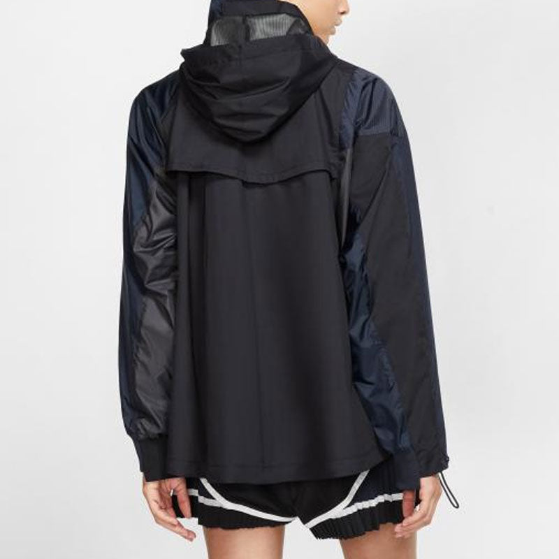 (WMNS) nithtke x Sacai Double-Zip Jacket 'Black/Dark Obsidian' CD6297-010