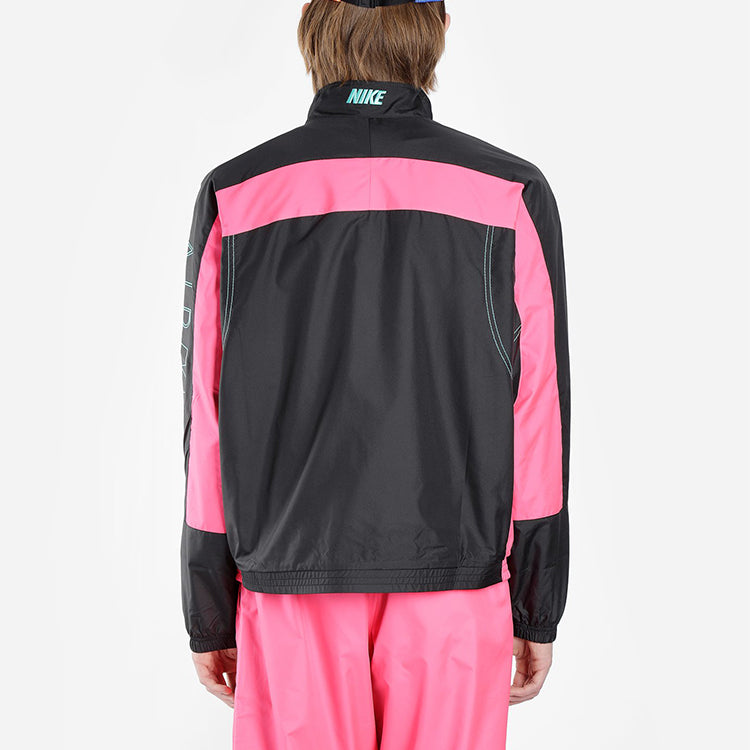nithtke x Atmos NRG Vintage Patchwork Track Jacket 'Black/Hyper Pink/Hyper Jade' CD6132-011