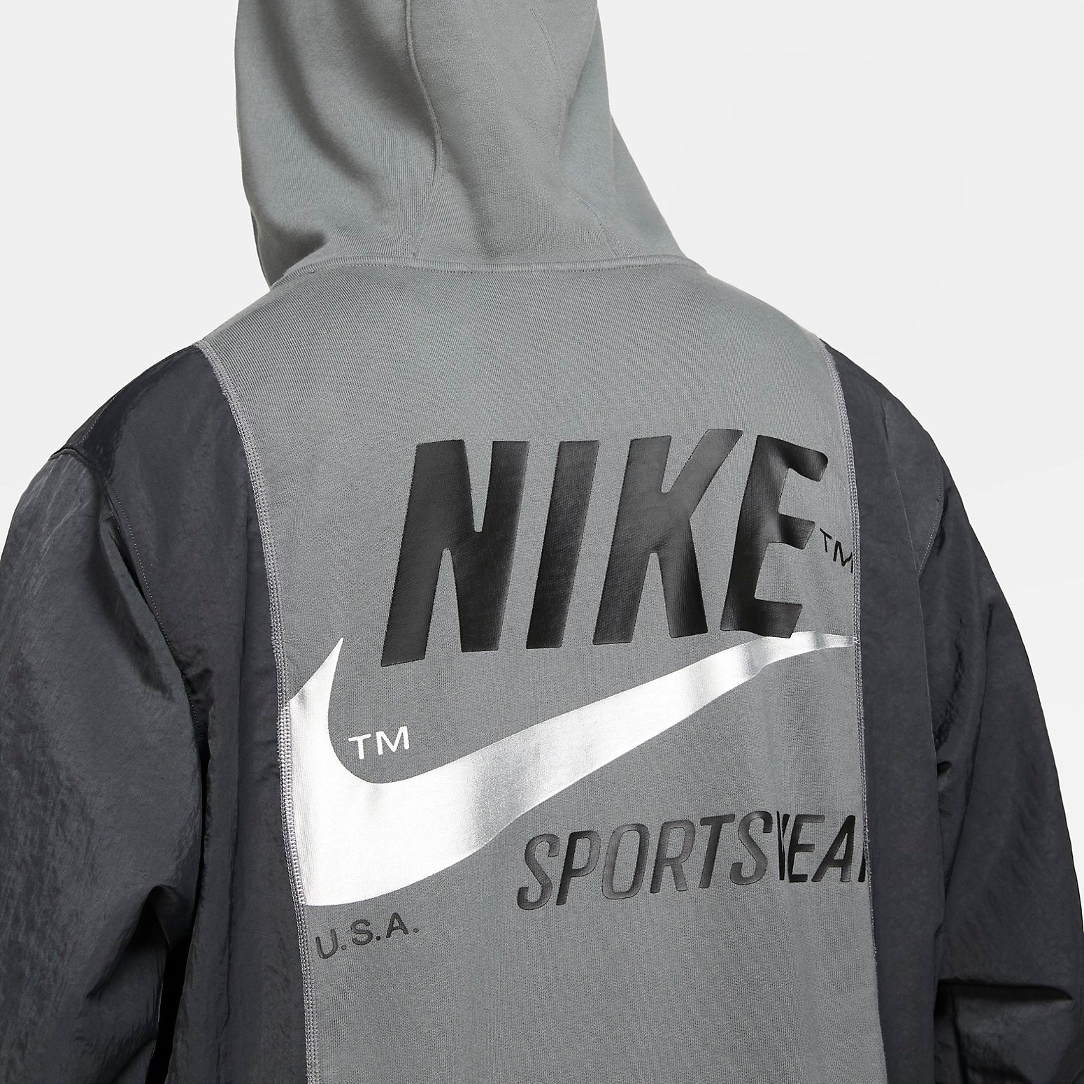 nithtke Sportswear Hoodie 'Grey Black' DD5700-068
