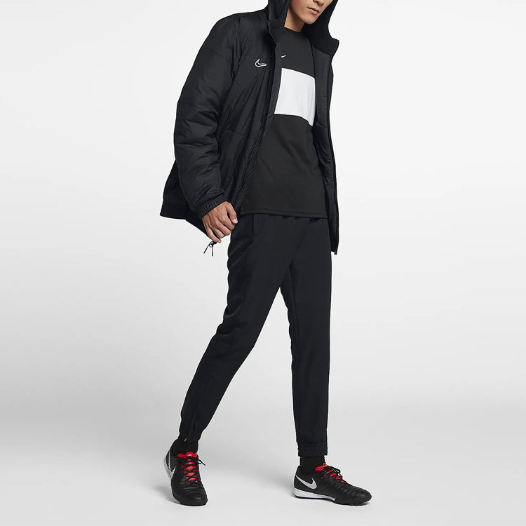 nithtke Sports Soccer/Football Hooded Jacket Black AO1501-010