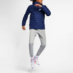 nithtke Outdoor Windproof Stay Warm Casual hooded down Jacket Navy Blue Dark blue AJ7947-429