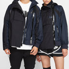 (WMNS) nithtke x Sacai Double-Zip Jacket 'Black/Dark Obsidian' CD6297-010