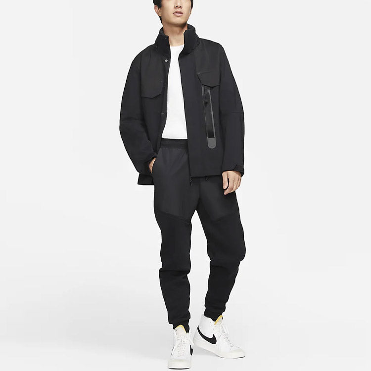 Men's nithtke Sportswear Tech Pack Sports Storage Simple Hooded Jacket Black CZ9310-010