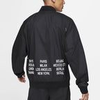 nithtke Alphabet Logo Printing Woven Casual Jacket Black DA0648-010