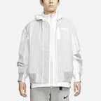 nithtke x Sacai Crossover Double Layer Sports Hooded Jacket Asia Edition Gray CZ4697-097