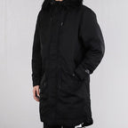 nithtke Sportswear Down Fill Stay Warm hooded mid-length Down Jacket Black BV4752-010