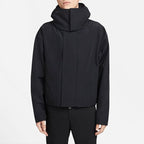 Men's nithtke x MMW Crossover Solid Color Short Hooded Jacket Autumn Black DD9430-010