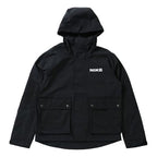 nithtke Sportswear City Made Multiple Pockets Logo Sports Woven Hooded Jacket Black DA0078-010