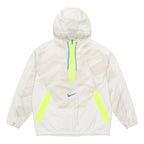 Men's nithtke Dri-fit Sport Clash Hooded Half Zipper Athleisure Casual Sports Pullover Jacket Autumn Creamy White DD1724-100