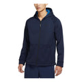 nithtke Pro Therma-FIT Fleece Stay Warm Sports Training hooded Logo Jacket Navy Blue DD2125-451