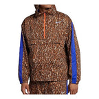 nithtke Leopard print hooded track Jacket Brown BQ8185-786