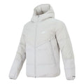 nithtke Plaid Splicing Sports Stay Warm hooded down Jacket White DD6964-072