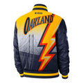 nithtke NBA MENS Ce Courtside Golden State Warriors Fleeced Baseball Jacket Blue Dark blue CN1439-419