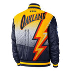 nithtke NBA MENS Ce Courtside Golden State Warriors Fleeced Baseball Jacket Blue Dark blue CN1439-419