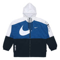 nithtke Sportswear Swoosh Contrast Color Stitching Sports hooded Woven Jacket Blue DJ8038-401