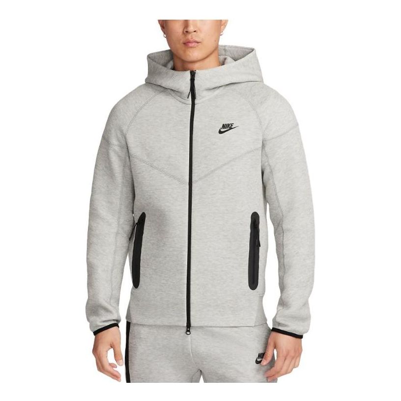 nithtke Sportswear Tech Fleece Zipper Hooded Jacket 'Grey' FB7922-063