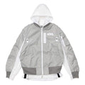 nithtke x Sacai Crossover Double Layer Sports Hooded Jacket Asia Edition Gray CZ4697-097