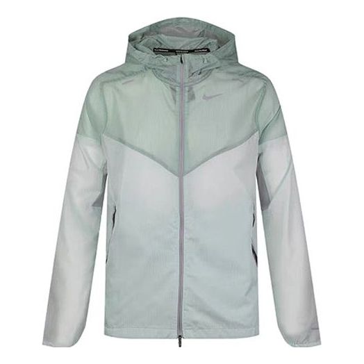 nithtke WINDRUNNER Woven hooded Running Jacket Mint Green CK6342-321
