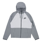 Men's nithtke Tech-Pack Zipper Drawstring Hood Casual Jacket Gray DD5285-077